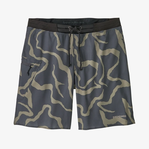 Patagonia Boardshorts Hydrolock Stitched 18 Inch Tiger Tracks Camo/Forge Grey [Size: 30 inch Waist] [Colour: Grey]