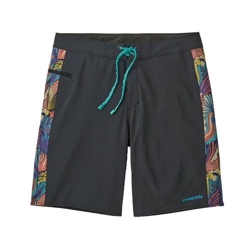 Patagoina Boardshorts Stretch Hydropeak 19 Inch Black Joy Sound Blue [Size: 30 inch Waist]