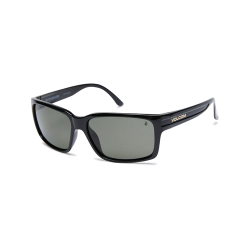 Volcom Sunglasses Stoneage Gloss Black/Grey Polarized