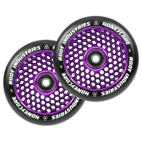 Root Industries Honey Core Black/Purple 110mm Scooter Wheels