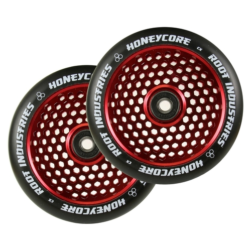 Root Industries Honey Core Black/Red 120mm Scooter Wheels