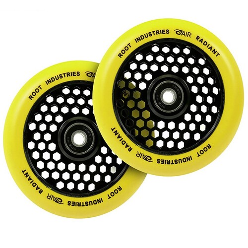 Root Industries Honey Core Radiant Yellow 120mm Scooter Wheels