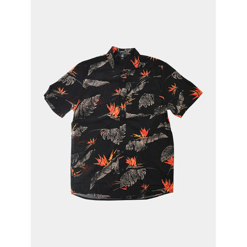 Volcom Shirt Floral Erupter Black [Size: Mens Medium]