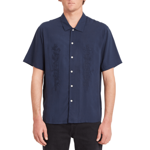 Volcom Shirt Louie Lopez Woven Navy [Size: Mens Medium]