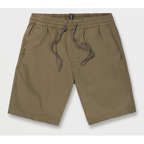 Volcom Shorts Frickin Elastic Waist 19 Inch Wintermoss [Size: Mens Small]