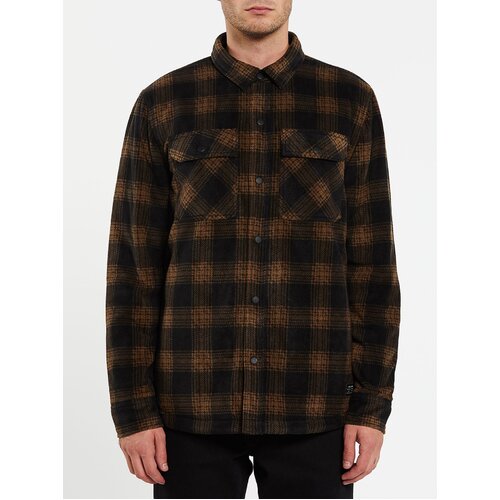 Volcom Shirt Bower Polar Fleece Sanddune [Size: Mens Medium]