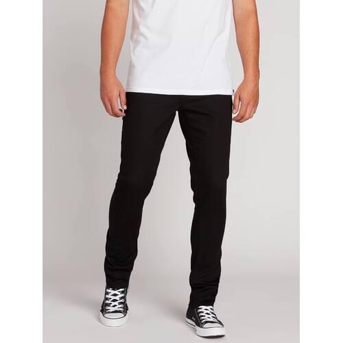 Volcom Pants 2x4 Tapered Black on Black [Size: 28]
