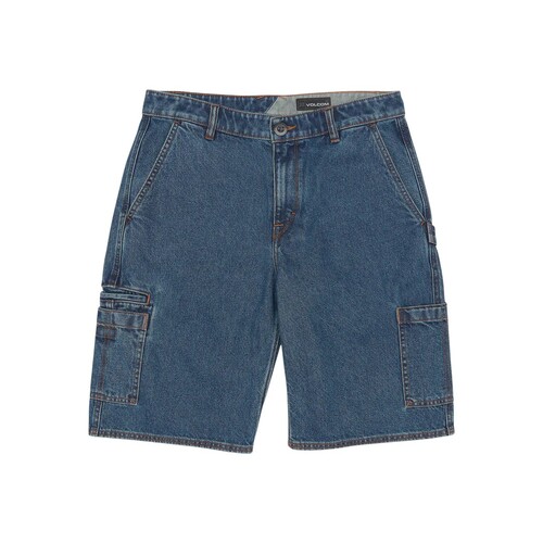 Volcom Shorts 1991 Utility Denim 23 Indigo Ridge Wash [Size: 32 inch Waist] [Colour: Blue]