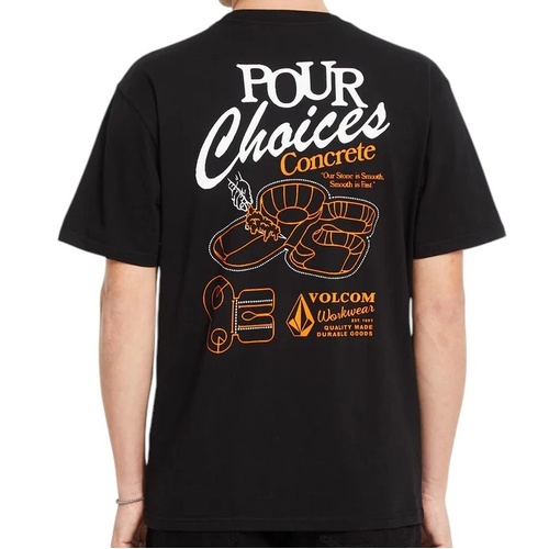 Volcom Tee Pour Choices Black [Size: Mens Medium] [Colour: Black]