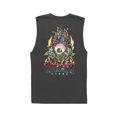 Volcom Muscle Scorps Stealth Grey [Size: Mens Medium]