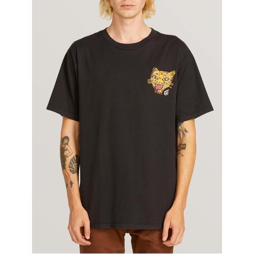 Volcom Tee Ozzie Tiger Black [Size: Mens Small]