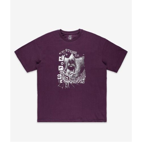 Volcom Tee Safetytee LSE Mulberry [Size: Mens Small]