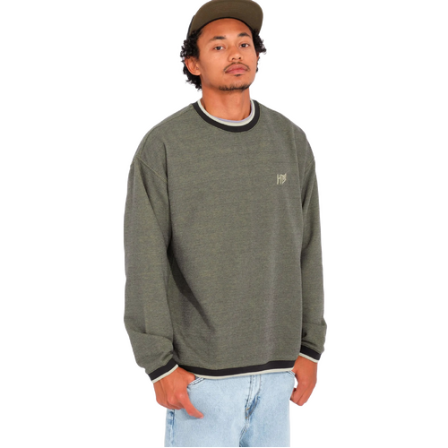 Volcom Jumper Entertainment Hockey Dad Crew Lemon Heather [Size: Mens Small]