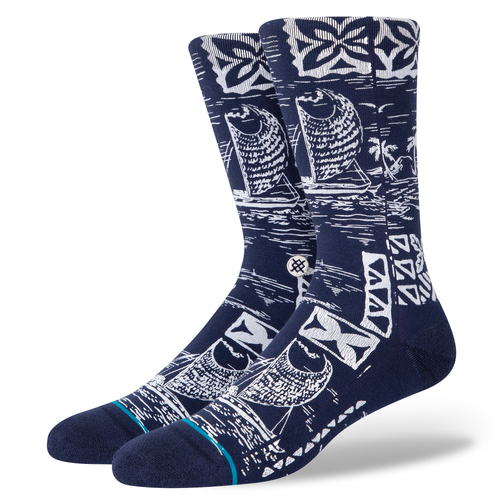 Stance Socks Hawaii Pattern Blue US 9-12