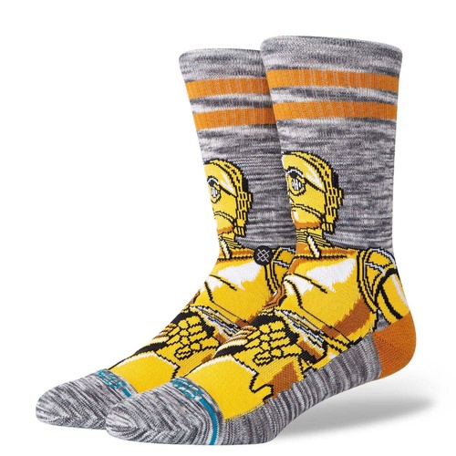 Stance Socks C3PO Gold Crew US 9-12