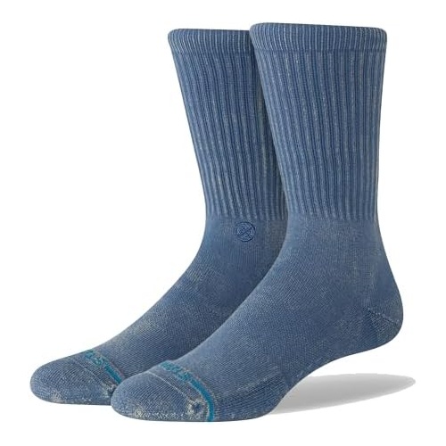 Stance Socks Icon Dyed Crew Sea Blue US 9-12