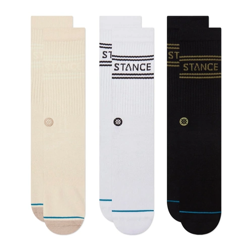Stance Socks Basic Crew 3pk Oatmeal US 9-13
