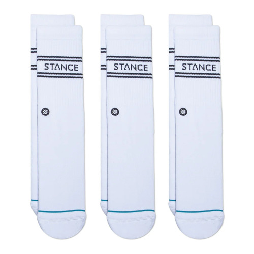 Stance Socks Basic 3pk White US 9-13