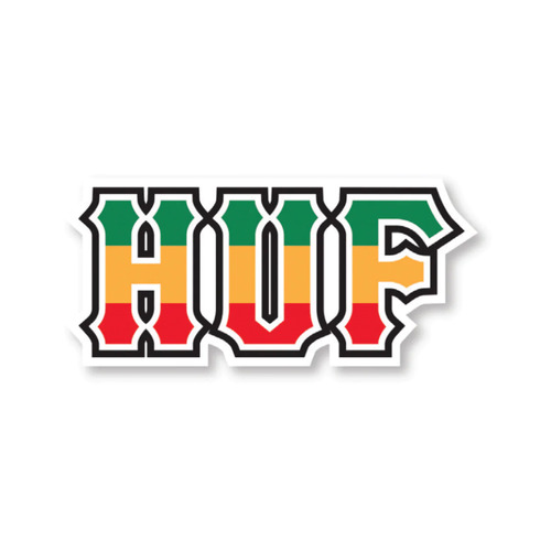 Huf Sticker Righteous Green/Yellow/Red