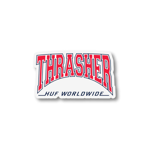 Huf X Thrasher Sticker High Point Red