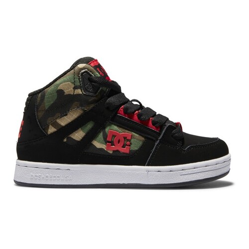 DC Youth Pure High Top Black/Camo [Size: US 1]
