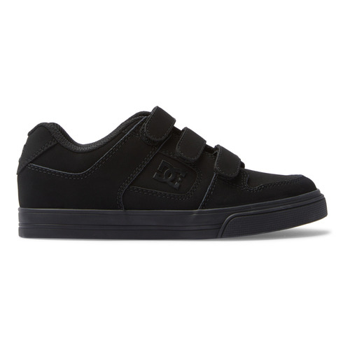 DC Youth Pure Velcro Black/Black [Size: US 11K]