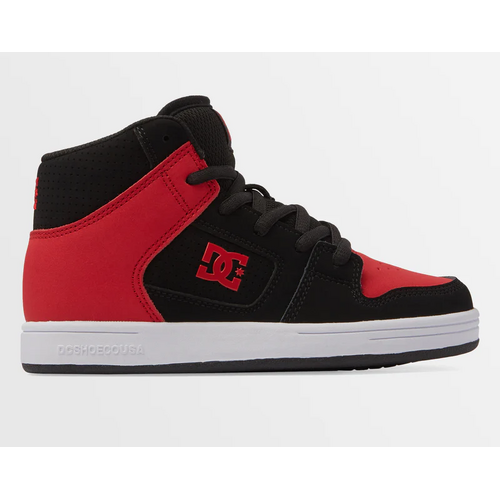 DC Youth Manteca 4 Hi Black/Red/White [Size: US 3] [Colour: Red]