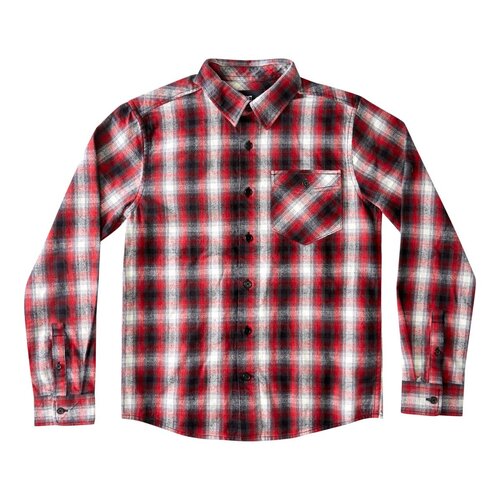 DC Youth Shirt L/S Marshal 2 Chili Pepper Plaid [Size: Youth 10/Small]