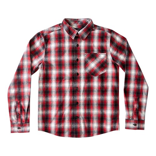 DC Youth Shirt L/S Marshal 2 Chili Pepper Plaid [Size: Youth 16/XLarge]