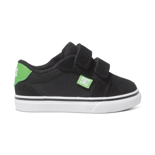 DC Youth Anvil Velcro Black/White/Green [Size: US 5K]