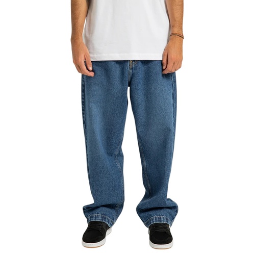DC Pants Worker Baggy Denim Stone Indigo [Size: 30 inch Waist] [Colour: Blue]