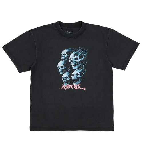 April Tee Dead Vintage Black [Size: Mens Medium] [Colour: Black]