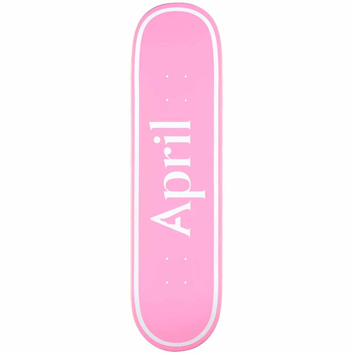 April Deck OG Logo White/Pink 7.37 Inch Width