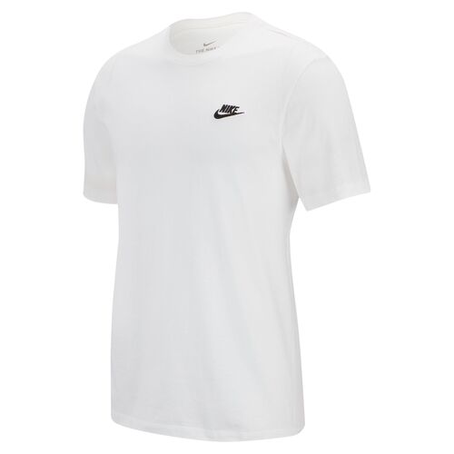 Nike Tee Sportswear Club White/Black [Size: Mens Large]