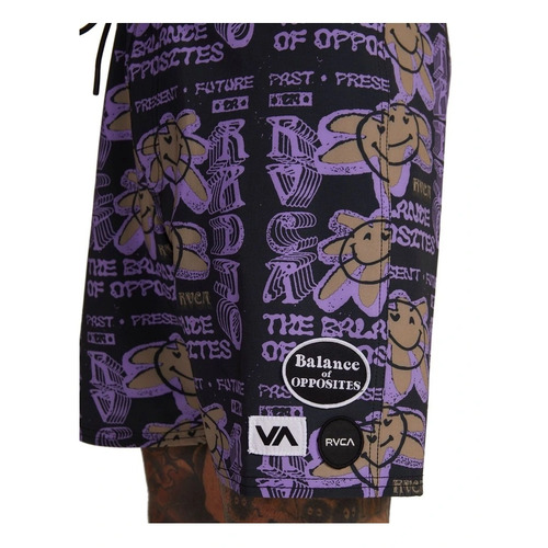 RVCA Boardshorts Third Party Trunk Pirate Black [Size: 30 inch Waist]