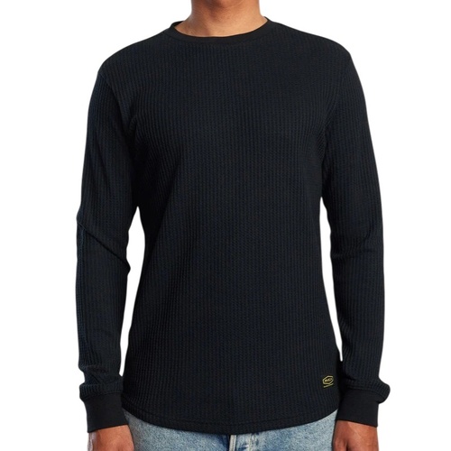 RVCA Tee Dayshift Thermal Long Sleeve Black [Size: Mens Medium] [Colour: Black]