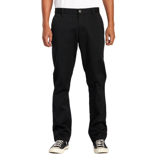 RVCA Pants The Weekend Stretch Chino Black [Size: 28 inch Waist]