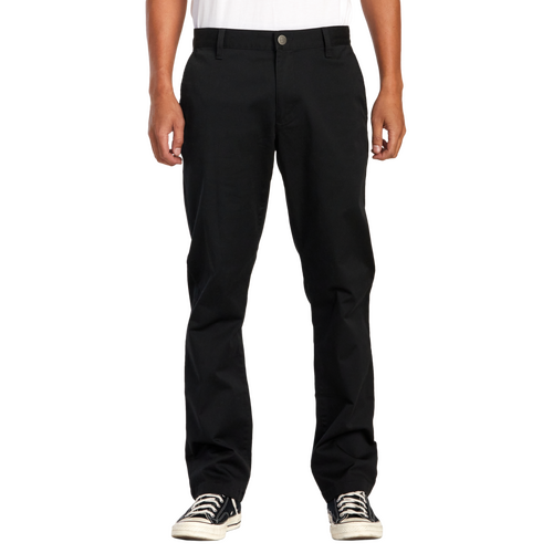 RVCA Pants The Weekend Stretch Chino Black [Size: 38 inch Waist]