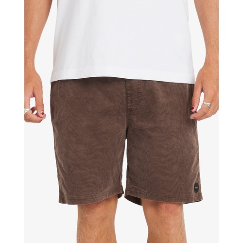RVCA Shorts Escape Elastic Waist Chocolate