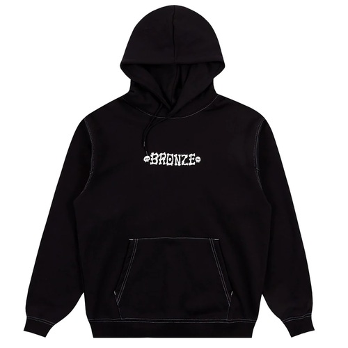 Bronze 56k Jumper Bones Hood Black [Size: Mens Medium]