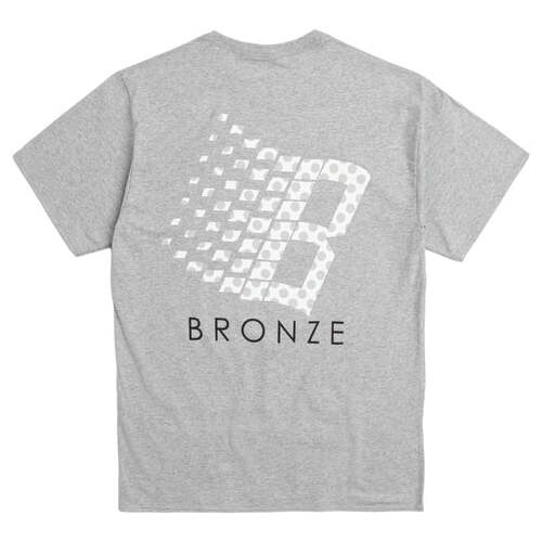 Bronze 56k Tee Polka Dot Logo Heather Grey [Size: Mens Medium]