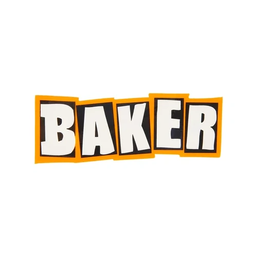 Baker Sticker Logo Neon Orange