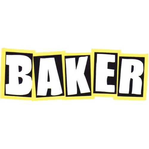 Baker Sticker Logo Neon Yellow