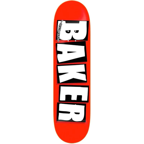 Baker Deck Logo Red/White 8.625 Inch Width