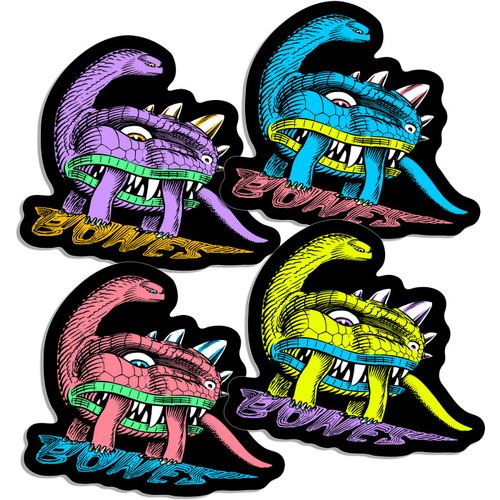 Bones Sticker Dino Sortas Assorted Colours 3.5 Inch
