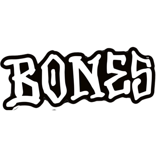 Bones Sticker Logo Black/White Letters