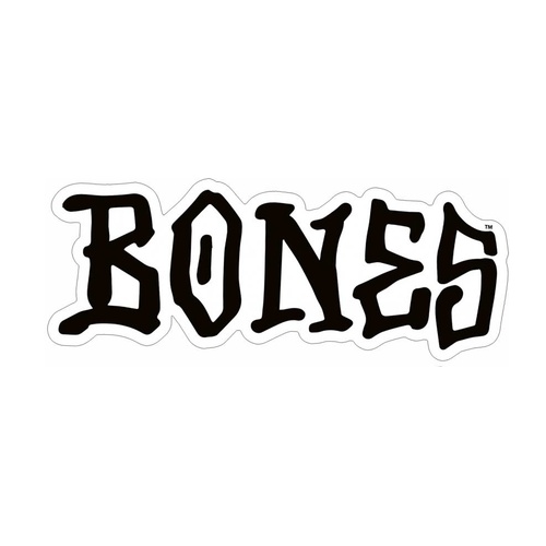Bones Sticker Logo White/Black Letters