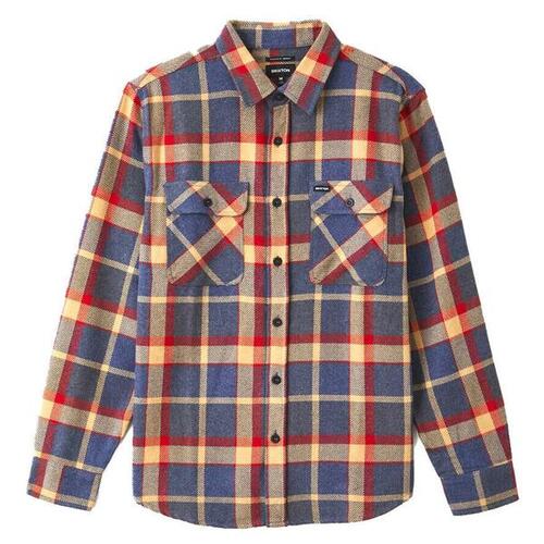 Brixton Shirt Bowery Flannel Blue/Red [Size: Mens Medium]