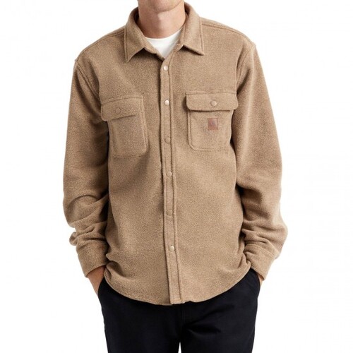 Brixton Shirt Bowery Fleece Oatmeal [Size: Mens Medium]
