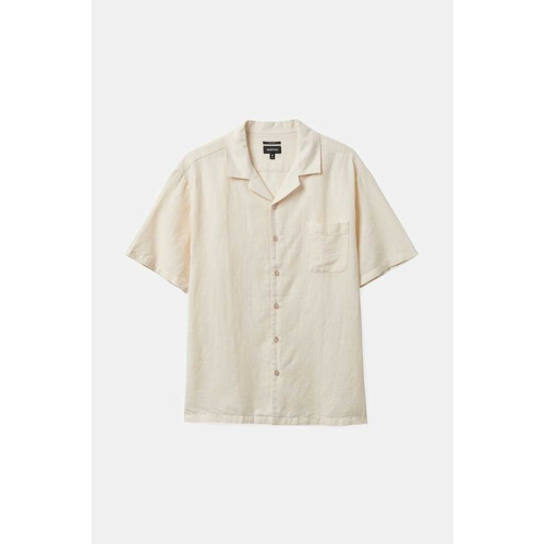 Brixton Shirt Bunker Linen Blend Whitecap [Size: Mens Large] [Colour: White]